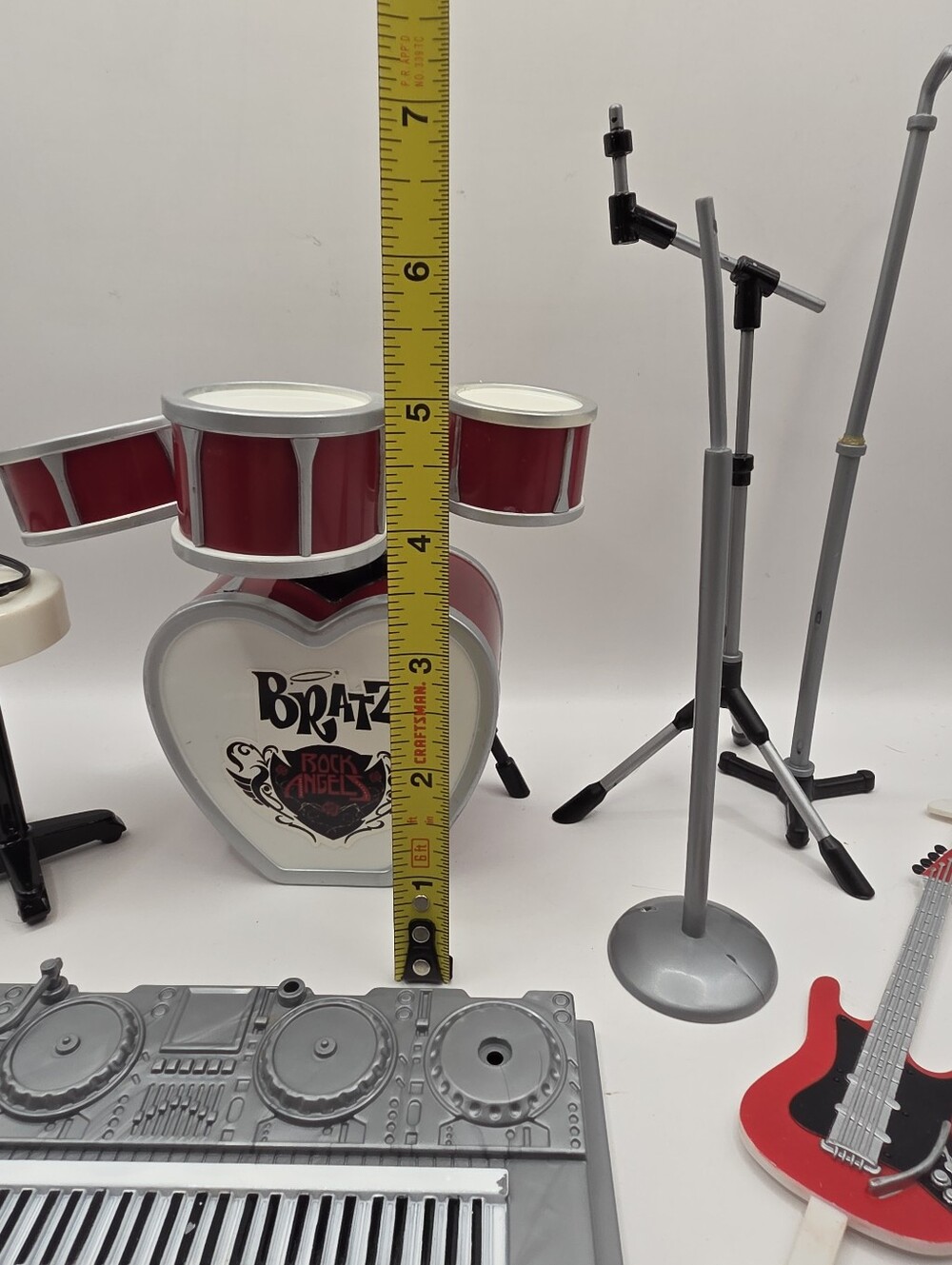 2005 Bratz Rock Angelz Band Instruments Drums Headset Guitar Keyboard - Picture 3 of 3